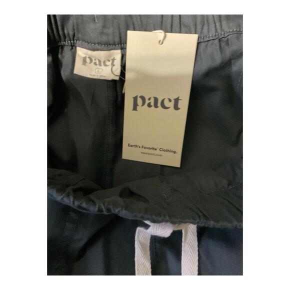 PACT Women’s Skirt Size L NWT Gray Elastic Waist Drawstring Sustainable - Picture 5 of 5